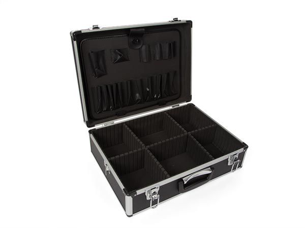 Aluminium frame tool case 455x330x152mm, black 1819-N 5411257029136