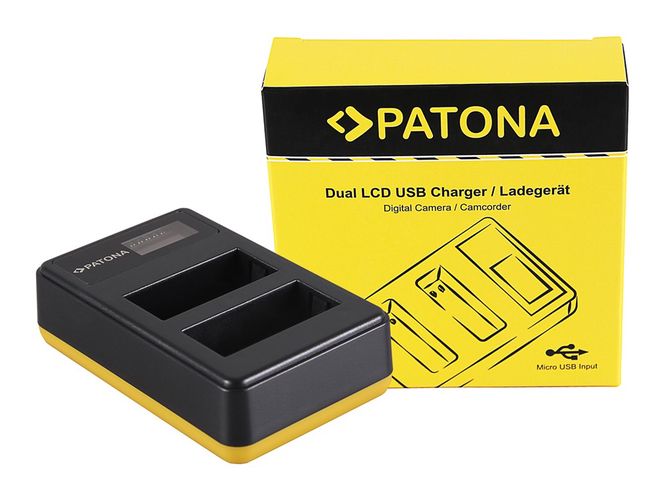 PATONA Dual LCD USB Charger for Fujifilm Fuji NP-W126 FinePix HS30 EXR HS30EXR HS-30EXR HS33, PATONA 181957 4055655204132