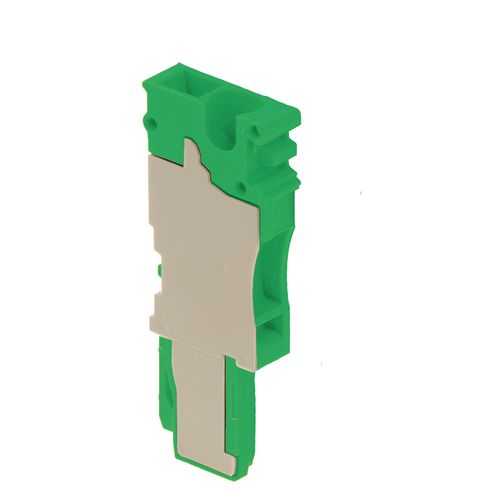 Plug (terminal), Plug-in connection, 2.5 mm², 500 V, 24 A, Number of poles: 1, green Weidmuller 1820580000 04032248370245