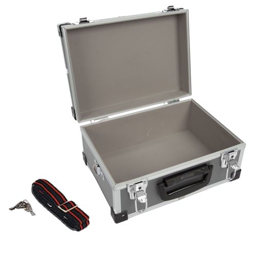 ALUMINIUM TOOL CASE - 320 x 230 x 155 mm - 11,4 L - GREY 1821-G 5411257113309; 5410329522858