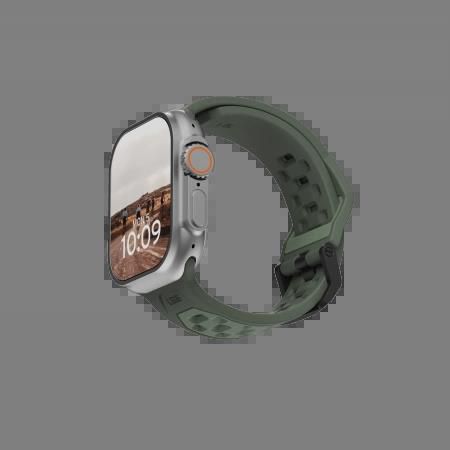 UAG Civilian Silicone Strap for Apple Watch 42 / 44 / 45 / 46 / 49mm - Green, UAG 194002117272 194002117272