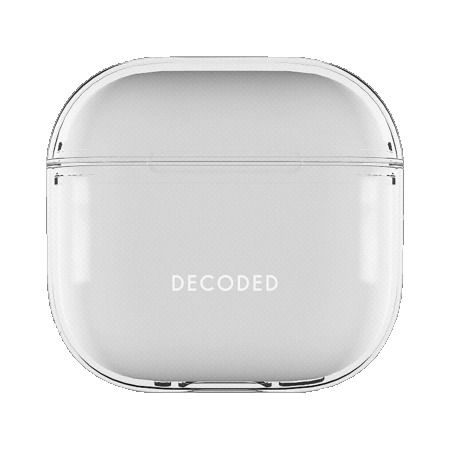 Decoded Silicone Aircase for AirPods 4 - Transparent, Decoded D25AP4C1TT D25AP4C1TT