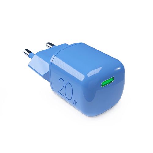 Puro 20W GaN USB-C Wall Charger - Blue, Puro Elektrik PUFCMTCUSBC20WGBLUE PUFCMTCUSBC20WGBLUE