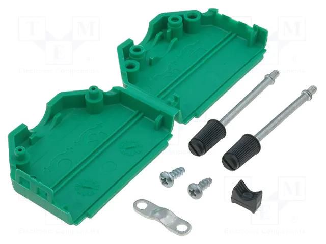 Enclosure for connectors: D-Sub; D-Sub 25pin,D-Sub HD 44pin ENCITECH DPPK25-G-K