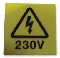 PRE PRINTED LABEL, VINYL, 19 X 19MM/PK50 MP009773