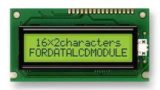DISPLAY, ALPHANUMERIC, 16X2, YELLOW GRN FC1602E01-FHYYBW-51SK