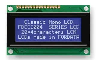 DISPLAY, ALPHANUMERIC, 20X4, WHITE FC2004C03-NSWBBW-91SE
