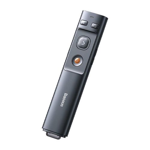 Baseus Orange Dot Multifunctionale remote control for presentation, with a laser pointer - gray, Baseus ACFYB-0G