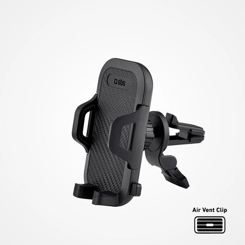 SBS TEHWSUPCLIPSTG smartphone holder for air vent, with reinforced jaws - black, SBS TEHWSUPCLIPSTG TEHWSUPCLIPSTG