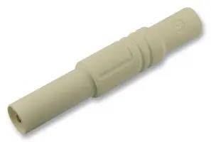 SAFETY PLUG, 4MM, WHITE , MAL 934097107