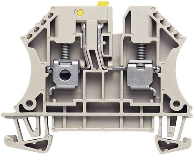 Test-disconnect terminal WTR 2.5, Screw connection, 2.5 mm², dark beige, Weidmuller 1855610000 4032248458417