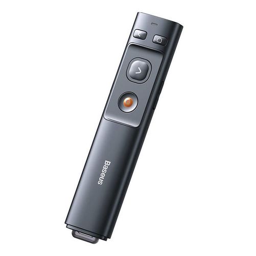 Baseus Orange Dot Multifunctionale remote control for presentation, with a laser pointer - gray, Baseus ACFYB-B0G