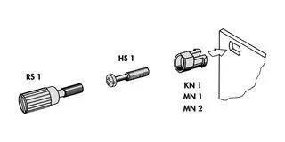 MOUNTING MATERIAL, PK100 KN1