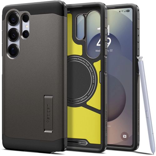 Spigen Tough Armor MagSafe Case for Samsung Galaxy S25 Ultra - Gray, Spigen 8809971237963 8809971237963