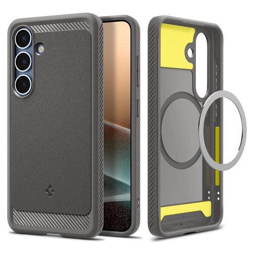 Spigen Rugged Armor Mag MagSafe Case for Samsung Galaxy S25 - Gray, Spigen 8809971238304 8809971238304