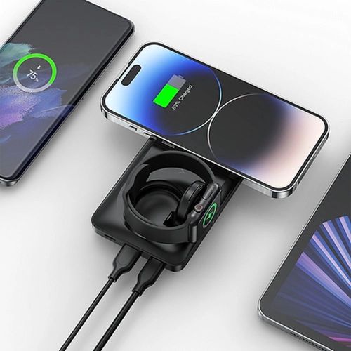 Powerbank Veger MagMulti W1156 10000mAh 22.5W 3A MagSafe PD QC3.0 - black, Veger W1156 W1156
