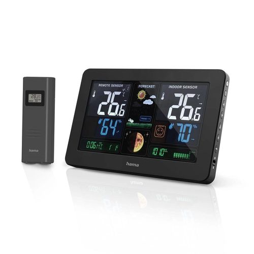 Hama Premium Weather Station with USB - Black, Hama 4047443416995 4047443416995