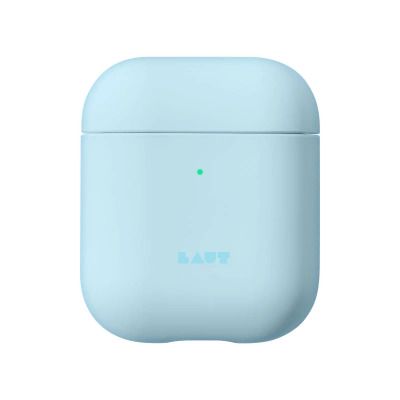 LAUT Huex Pastels Case - Protective Case for AirPods 1 / 2 - Blue, LAUT L_AP_HXP_BL L_AP_HXP_BL