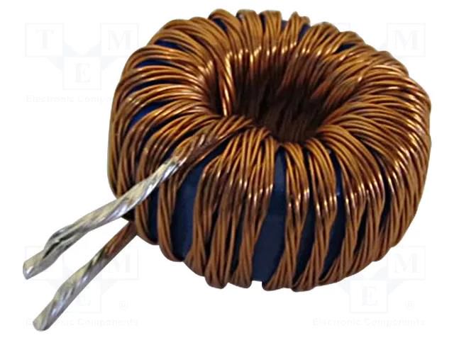 Inductor: wire; THT; 100uH; 8A; 38.7mΩ; Inductor: toroidal; Ø: 31.5mm FERYSTER DTMSS-27/0.1/8.0-V