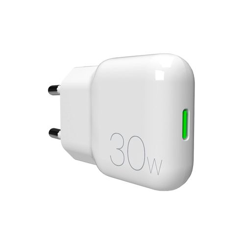 GaN Puro SLIMPRO 30W USB-C Wall Charger - White, Puro PUFCMTCUSBC30WG1WHI PUFCMTCUSBC30WG1WHI