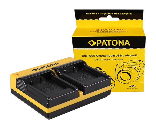 PATONA Dual Ladegerät f. Panasonic DMW-BLG10 CSBLG10MC CS-BLG10MC DMWBLG10 DMW-BLG10 inkl. Micro-USB, PATONA 191655 4055655187701