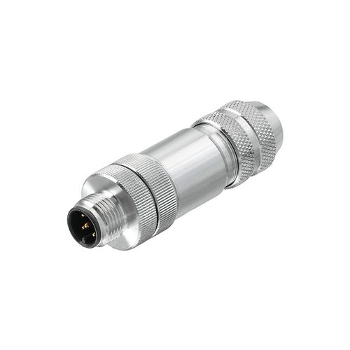 Round plug (field customisable), pin, straight, Tension-clamp connection, M12, 0.14 mm², 0.5 mm², 6 - 8 mm, Number of poles: 4, Shield connection: Yes Weidmuller 1892120001 04032248647934