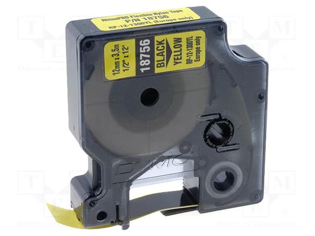 Tape; 12mm; 3.5m; yellow; Character colour: black; S0718080 DYMO DYMO.18756
