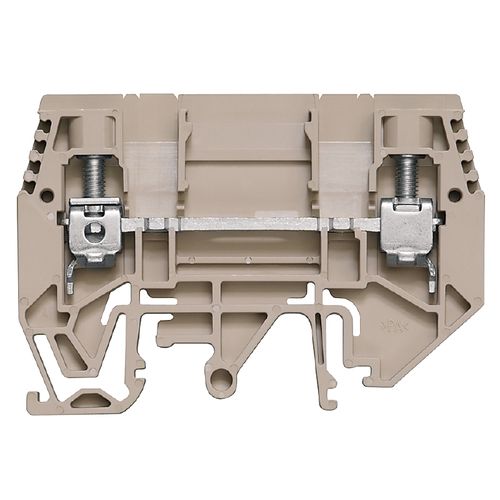 Test-disconnect terminal, Screw connection, 6 mm², 630 V, 41 A, without, Cross-disconnect: without, Integral test socket: No, TS 32, TS 35, dark beige Weidmuller 1934830000 04032248592180