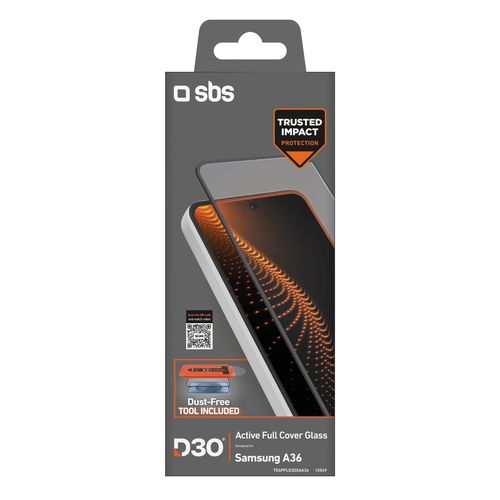 SBS tempered glass with D3O technology with applicator for Samsung Galaxy A36 / A56 / S24 FE, SBS TEAPPLD3OSAA36 TEAPPLD3OSAA36