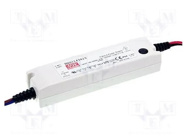 Power supply: switching; LED; 19.2W; 12VDC; 1.6A; 90÷277VAC; IP64 MEAN WELL PLN-20-12