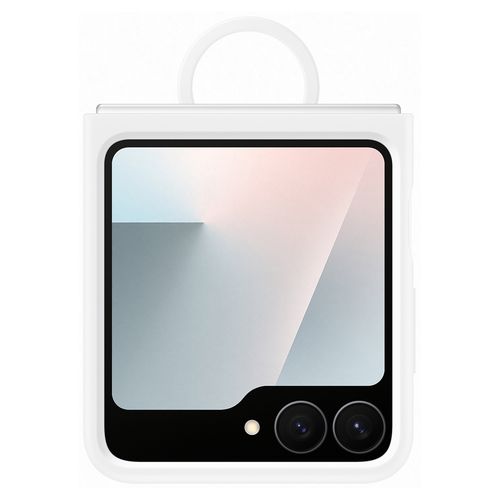 Samsung Silicone Case for Samsung Galaxy Z Flip7 FE - White, Samsung EF-PF741TWEGWW EF-PF741TWEGWW