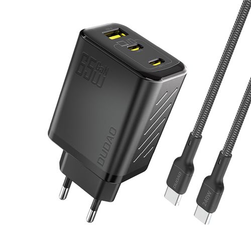 Dudao A29C 65W GaN Wall Charger + USB-C Cable - Black, Dudao A29C_Black A29C_Black