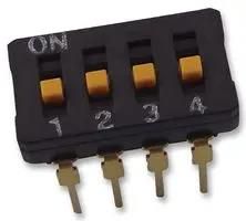 SWITCH, DIP, RAISED ACTUATOR, 4 WAY A6D4103