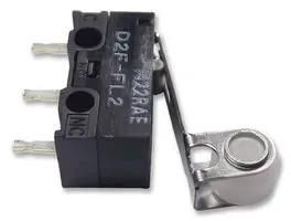 MICROSWITCH, HINGE ROLLER, 1A, PCB D2FFL2