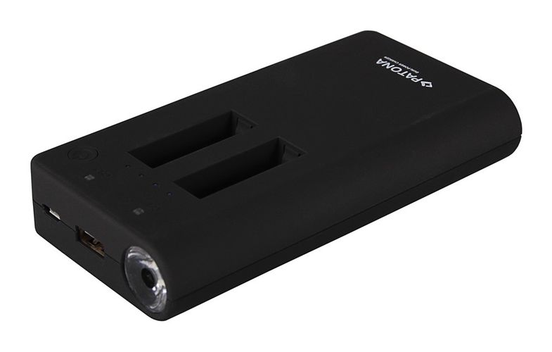 Powerbank f. 2x GoPro Hero 4 batteries incl. USB-Output by PATONA, PATONA 1982 4055655111362