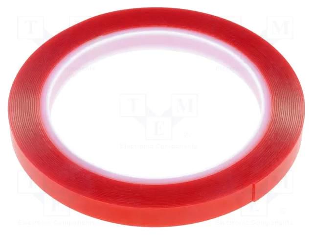 Tape: fixing; W: 9mm; L: 5m; Thk: 0.5mm; double-sided; acrylic AFTC AFTC-5305-9MM-5M