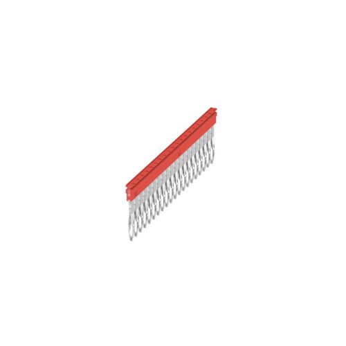 Cross-connector (terminal), Plugged, Number of poles: 20, Pitch in mm: 3.50, Insulated: Yes, 17.5 A, red Weidmuller 1985810000 04050118370355