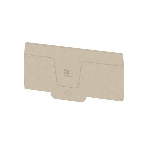 End plate (terminals), 87.2 mm x 2.4 mm, dark beige Weidmuller 1988300000 04050118372786