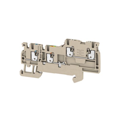 Initiator/actuator terminal, PUSH IN, 1.5 mm², 250 V, 13.5 A, Number of connections: 4, dark beige Weidmuller 1992250000 04050118377347