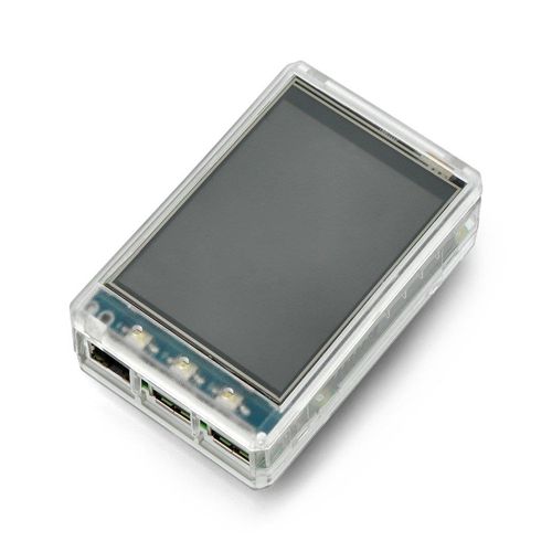 Case for Raspberry Pi and LCD screen 3.2'' - clear RPI-09242 5055652902979