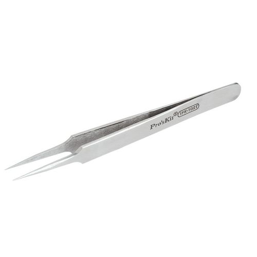 Super Fine Tip Straight Tweezer (120mm) 1PK-102T Pro'sKit 1PK-102T 4710810383090