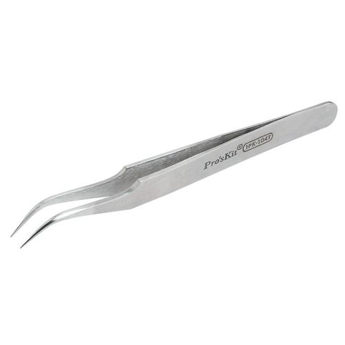 Fine Tip Curved Tweezer (120mm) 1PK-104T Pro'sKit 1PK-104T 4710810383106