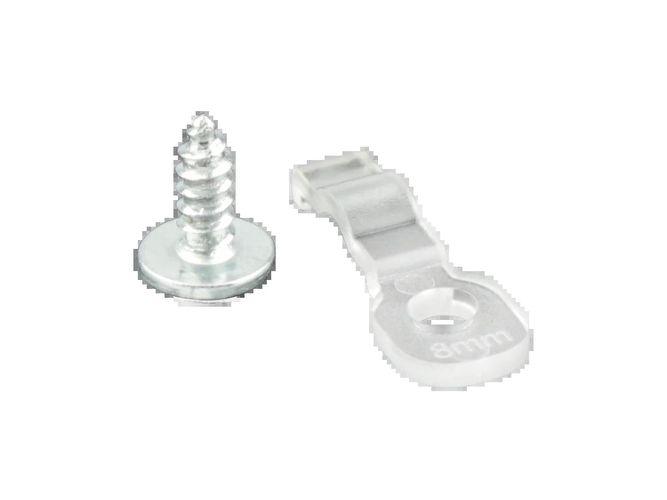 LED line PRIME strip mounting clip 8mm 200586 5905378200586