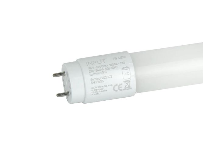 LED tube T8 G13 6500K 18W 2700lm 230V 270° 120cm Glass PRIME 202092-II 5905378216969