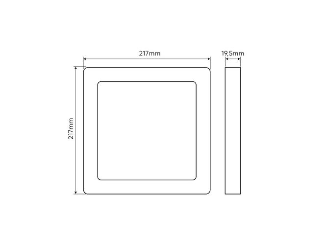 LED-paneel universaalne EasyFix PRO, 230Vdc, 18W, 1800lm, 3000K-5000K CCT, kandiline 202863 5905378202863