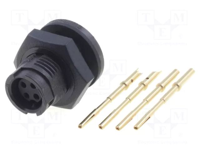 Connector: circular; socket; female; 5A; 125V; PIN: 4; EN2; soldering SWITCHCRAFT EN2P4F22