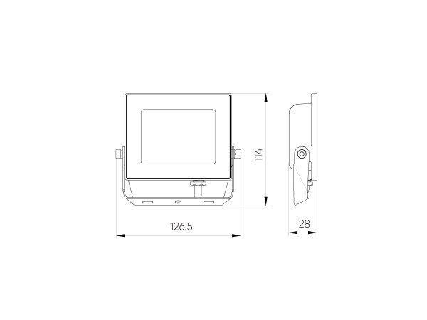 LED line LITE prožektor LUMINO 20W 4000K 2000lm, IP65 203297 5905378203297