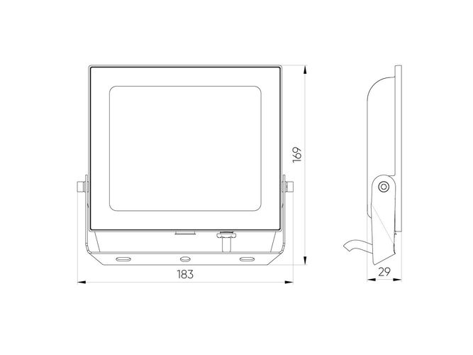 LED line LITE prožektor LUMINO 50W 4000K 5000lm, IP65 203310 5905378203310