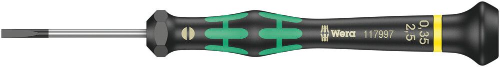 2035 Screwdriver for slotted screws for electronic applications, 0.35x2.5x40, Wera 05117997001