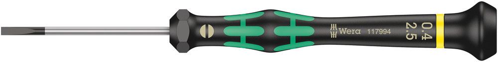 2035 Screwdriver for slotted screws for electronic applications, 0.40x2.5x50, Wera 05117994001
